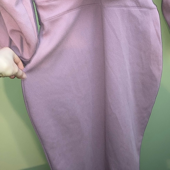 Boohoo Pink Midi Dress with Cowl Neck and Bishop Sleeves - Picture 4 of 15